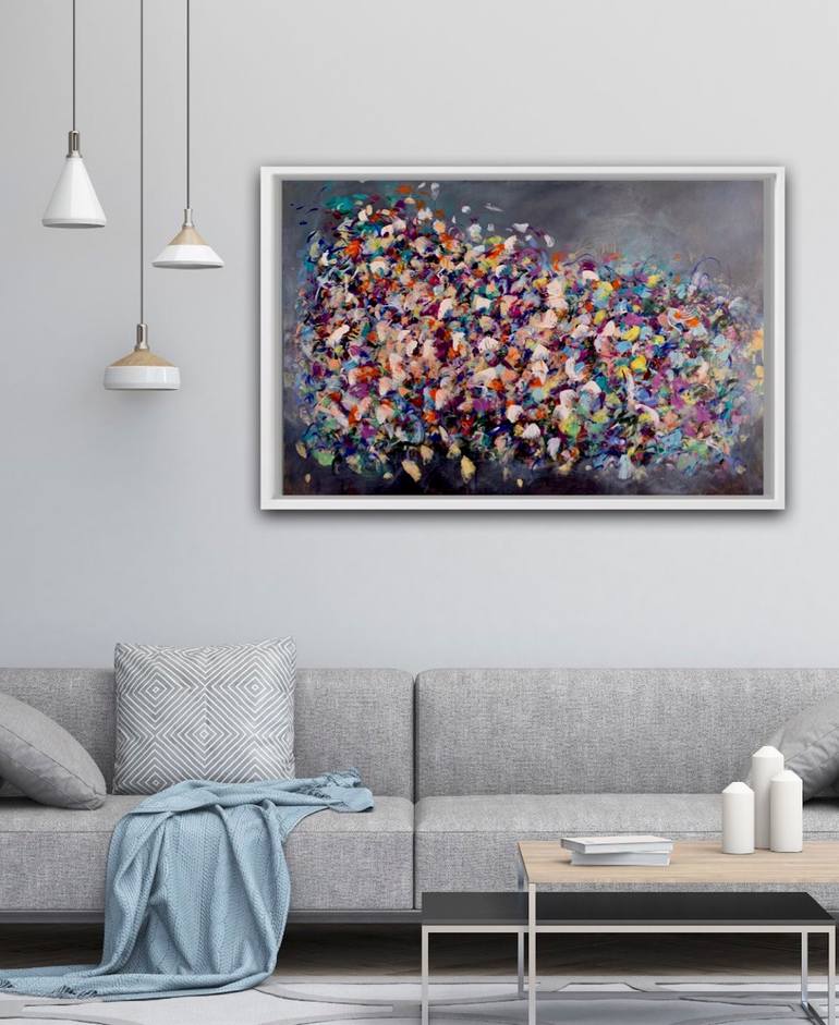 Original Abstract Floral Painting by Stefanie Kirby