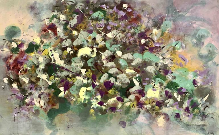 Print of Abstract Floral Paintings by Stefanie Kirby