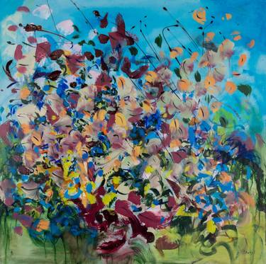 Print of Abstract Floral Paintings by Stefanie Kirby