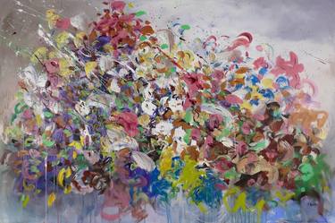 Print of Abstract Floral Paintings by Stefanie Kirby