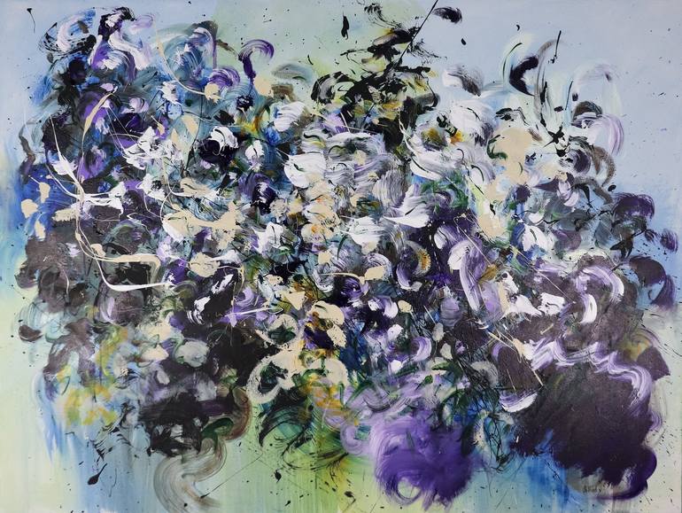Print of Abstract Floral Paintings by Stefanie Kirby