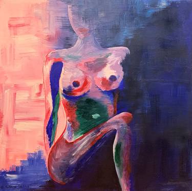 Nude Woman - Abstract Figurative thumb