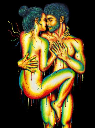 Original Figurative Erotic Paintings by Nymphainna AB