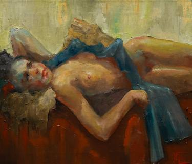 Original Impressionism Erotic Paintings by PAVEL FILIN