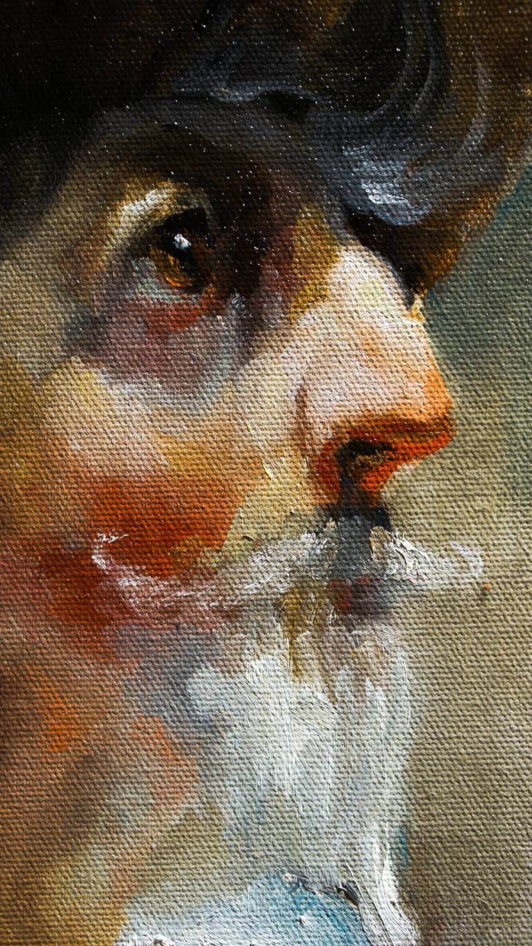 Original Impressionism Portrait Painting by PAVEL FILIN