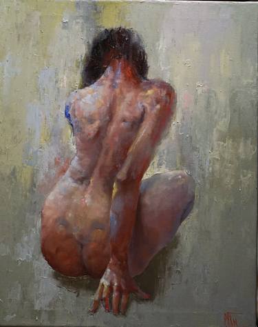 Original Expressionism Erotic Paintings by PAVEL FILIN