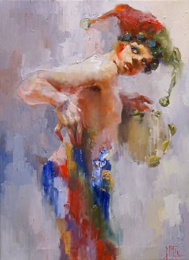 Original Impressionism Portrait Paintings by PAVEL FILIN