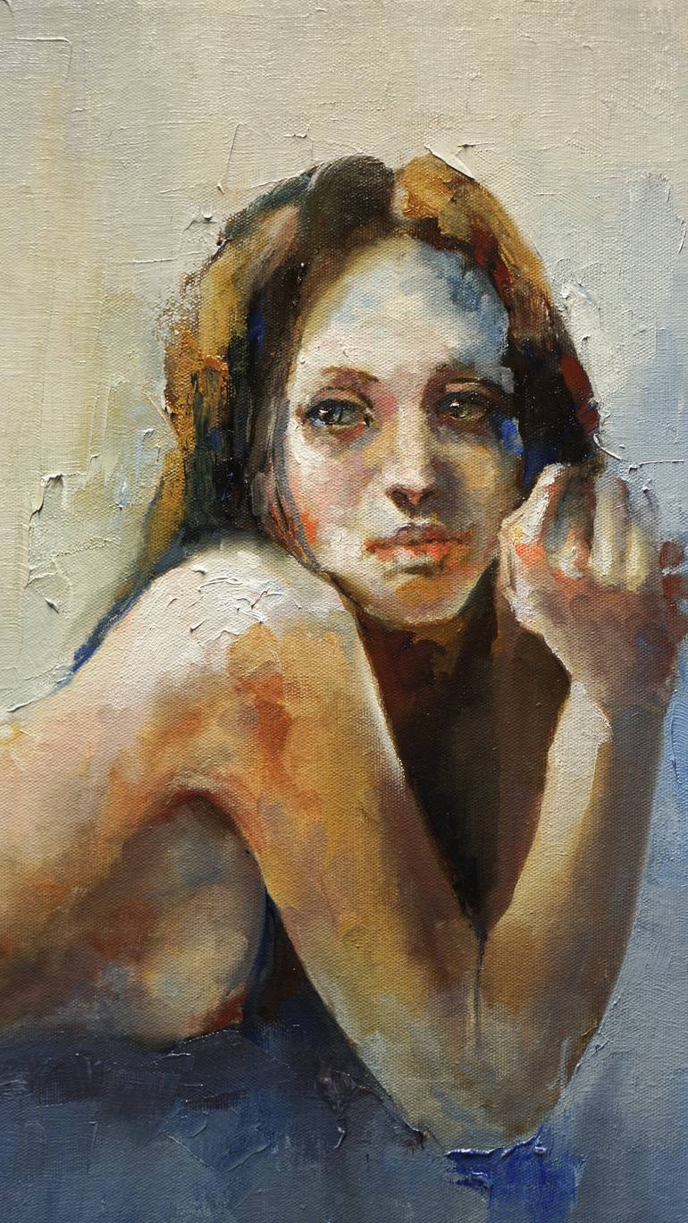 Original Nude Painting by PAVEL FILIN