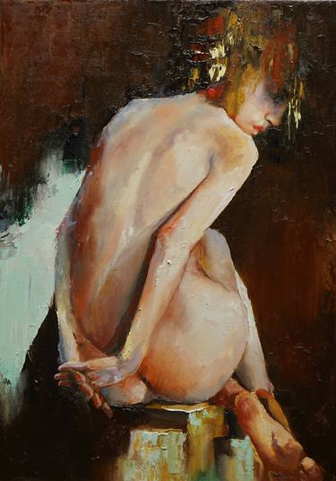 Original Figurative Nude Paintings by PAVEL FILIN