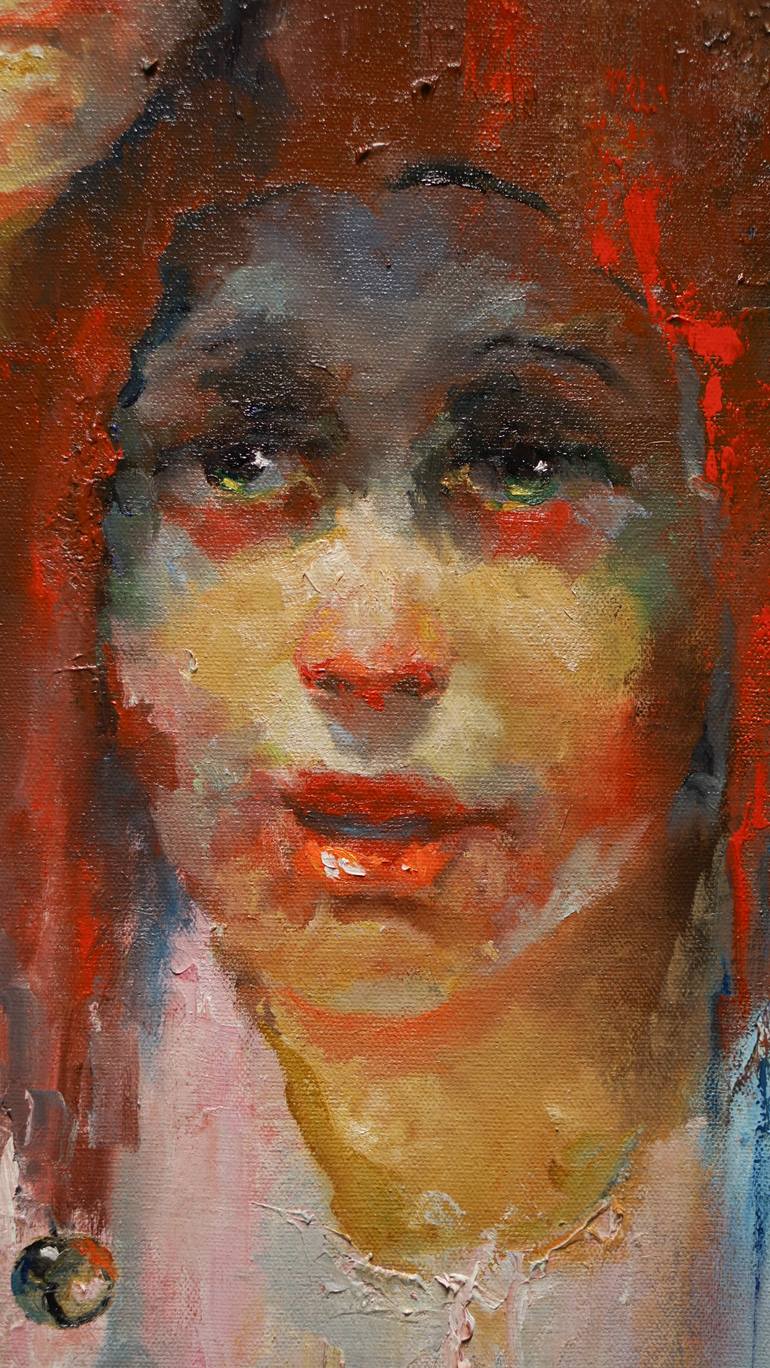 Original Portraiture People Painting by PAVEL FILIN