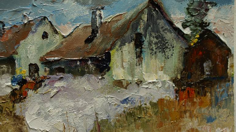 Original Impressionism Landscape Painting by PAVEL FILIN