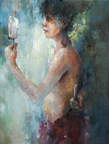 Original Expressionism People Paintings by PAVEL FILIN