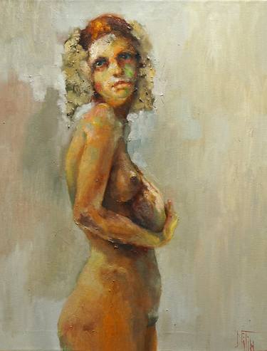 Original Expressionism Nude Paintings by PAVEL FILIN