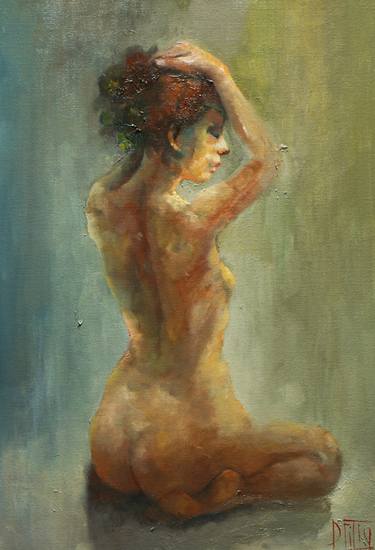 Original Impressionism Nude Paintings by PAVEL FILIN