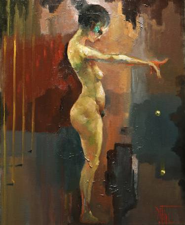 Original Abstract Nude Paintings by PAVEL FILIN