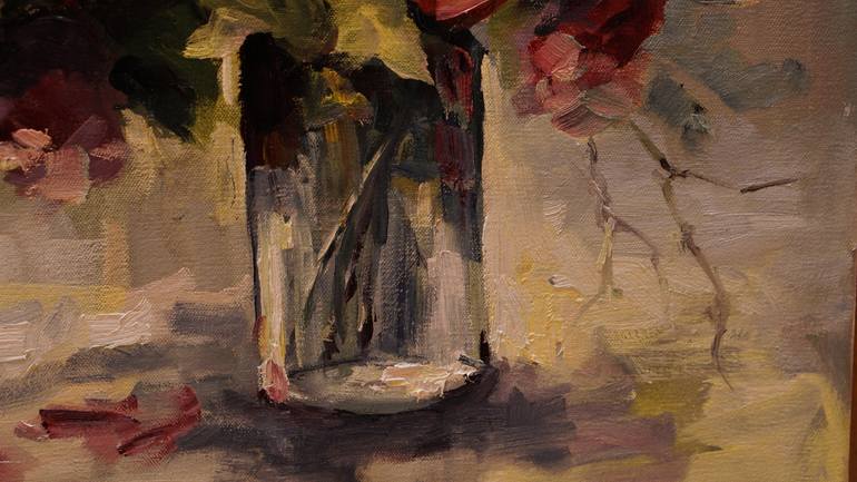 Original Impressionism Floral Painting by PAVEL FILIN