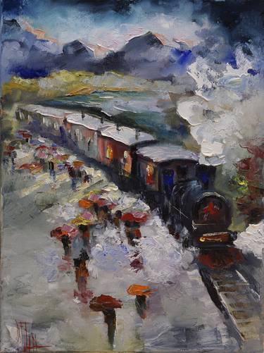Print of Documentary Train Paintings by PAVEL FILIN