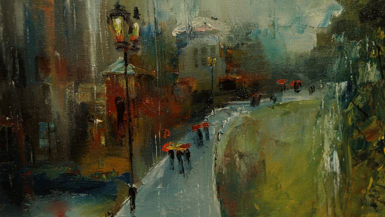 Original Impressionism Cities Painting by PAVEL FILIN