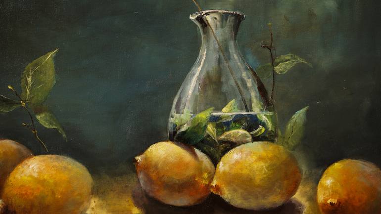 Original Impressionism Still Life Painting by PAVEL FILIN