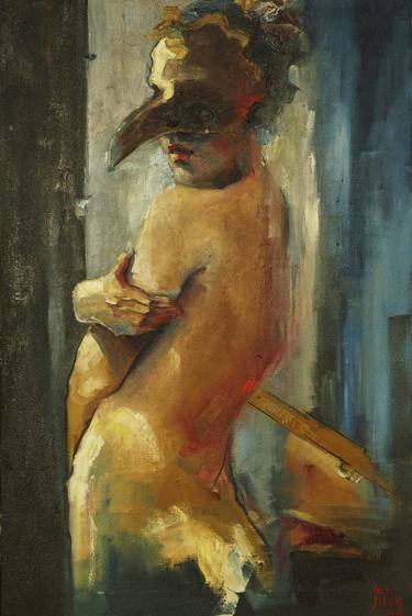 Original Expressionism Erotic Paintings by PAVEL FILIN