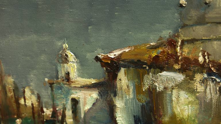 Original Impressionism Architecture Painting by PAVEL FILIN