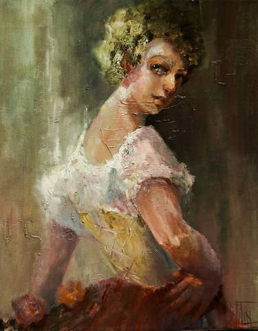 Original Impressionism Portrait Paintings by PAVEL FILIN