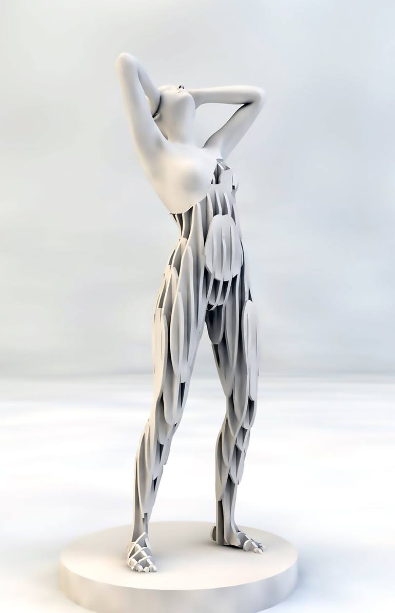 Original Minimalism Body Sculpture by Jose Alonso