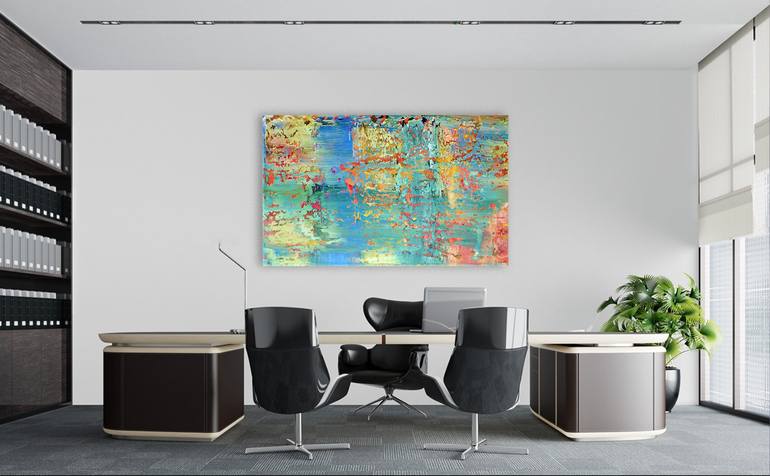 Original Abstract Expressionism Abstract Painting by Jose Alonso