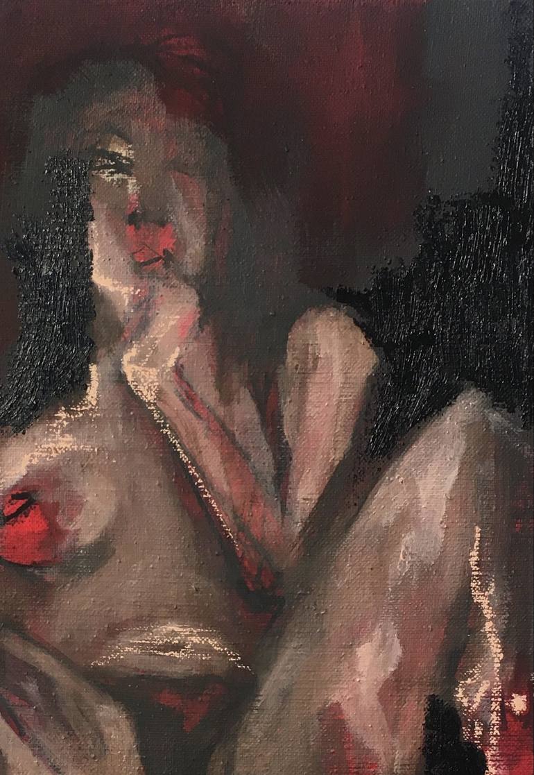 Original Modern Erotic Painting by Laurent Anastay Ponsolle