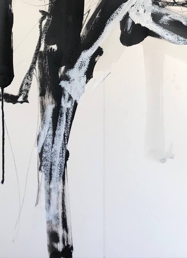 Original Abstract Expressionism Men Drawing by Laurent Anastay Ponsolle