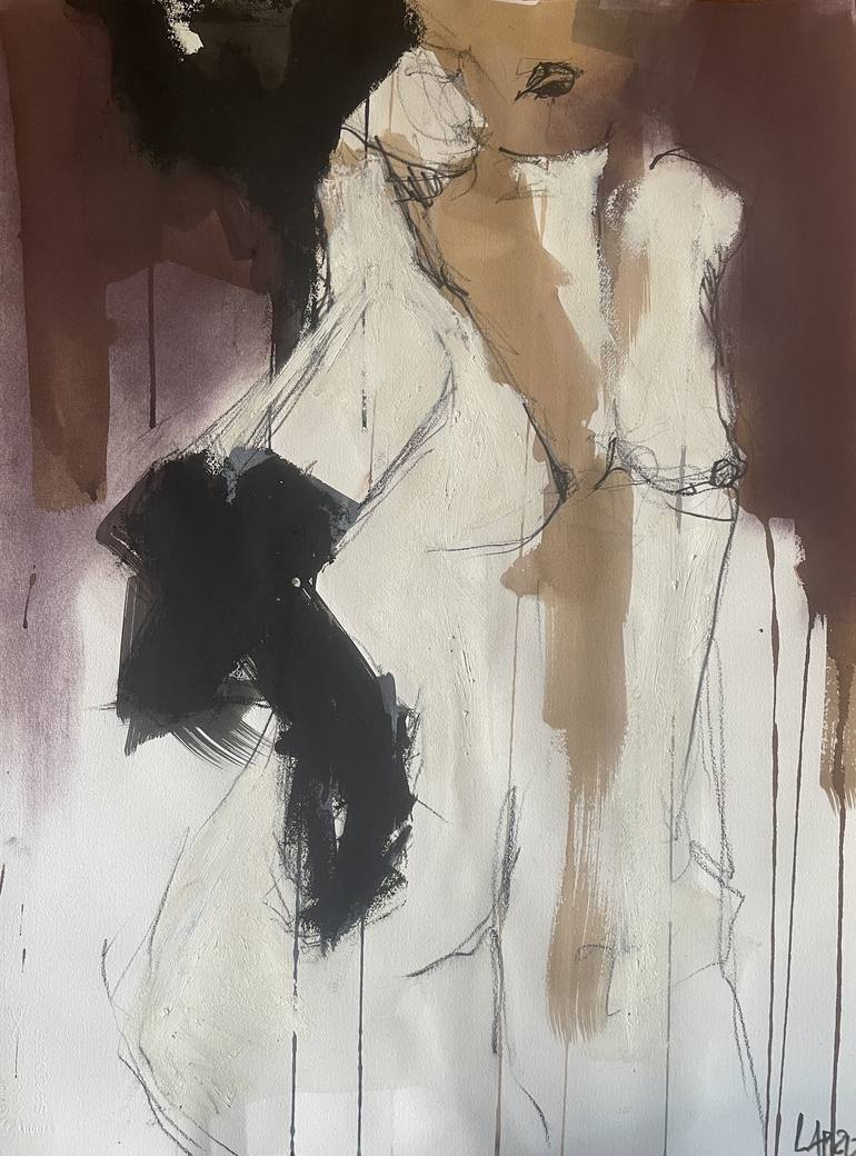 Print of Abstract Nude Drawings by Laurent Anastay Ponsolle