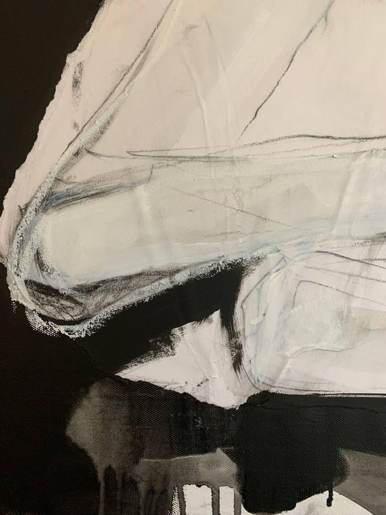 Original Abstract Erotic Collage by Laurent Anastay Ponsolle