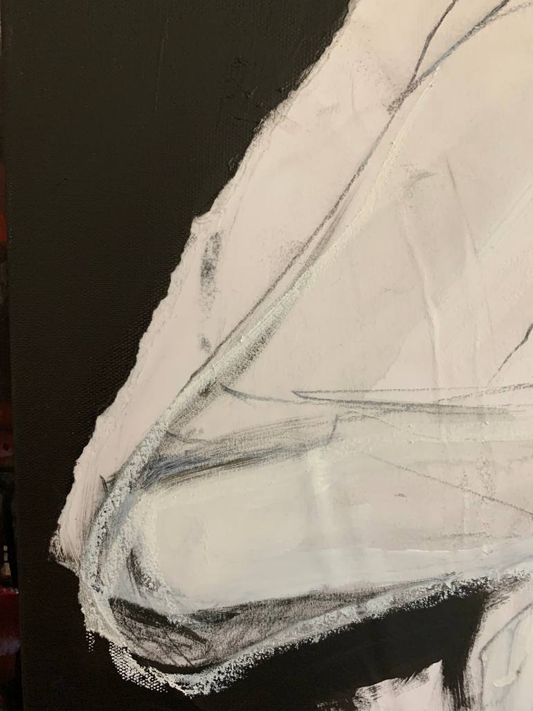Original Abstract Erotic Collage by Laurent Anastay Ponsolle