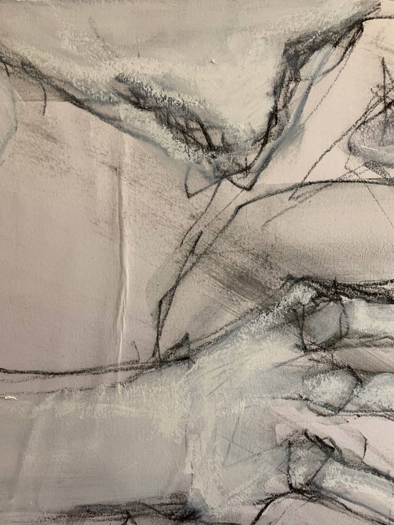 Original Abstract Erotic Collage by Laurent Anastay Ponsolle