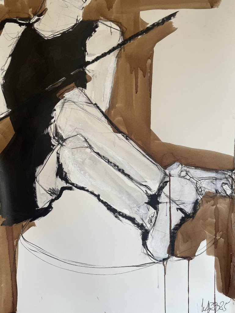 Print of Abstract Expressionism Erotic Drawings by Laurent Anastay Ponsolle