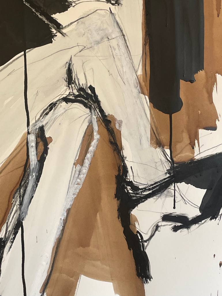 Original Abstract Expressionism Women Drawing by Laurent Anastay Ponsolle