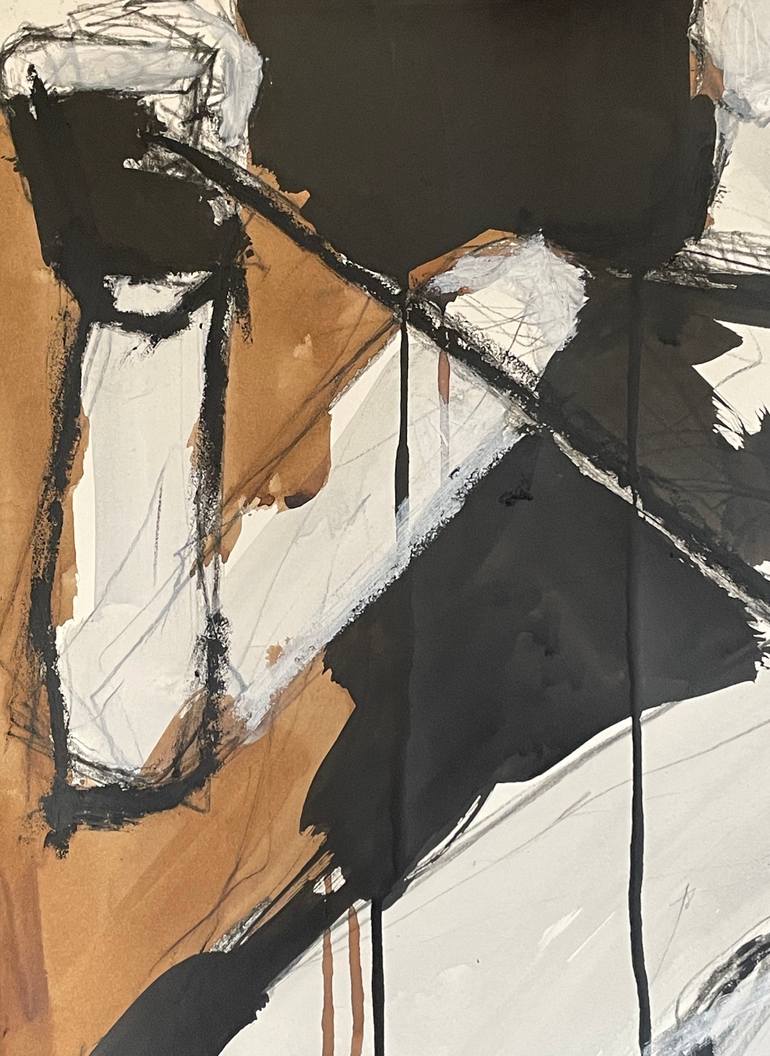 Original Abstract Expressionism Women Drawing by Laurent Anastay Ponsolle