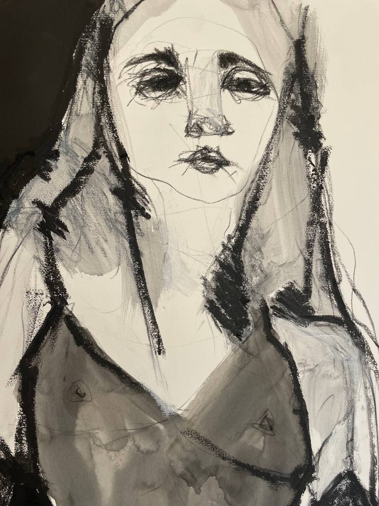 Original Black & White Erotic Drawing by Laurent Anastay Ponsolle