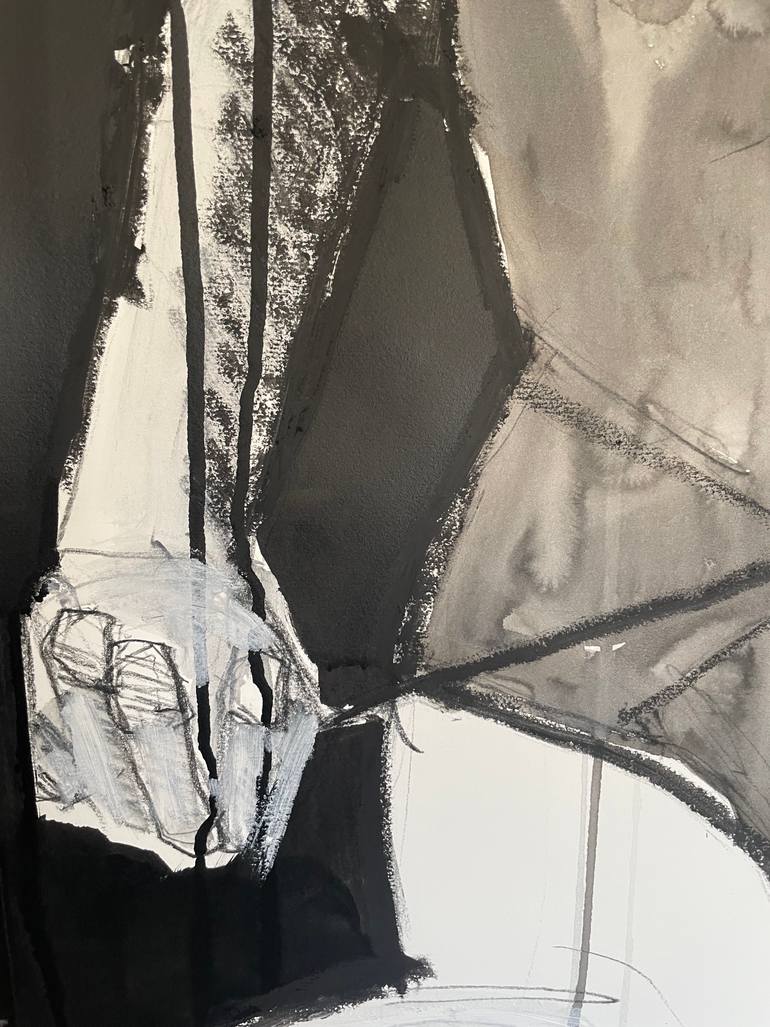 Original Black & White Erotic Drawing by Laurent Anastay Ponsolle