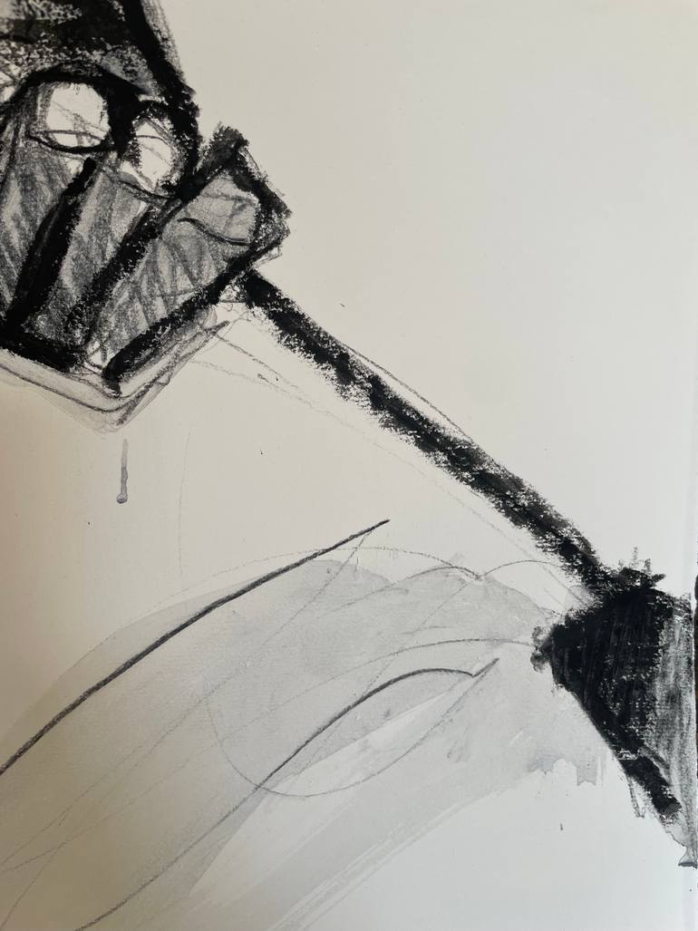 Original Black & White Erotic Drawing by Laurent Anastay Ponsolle