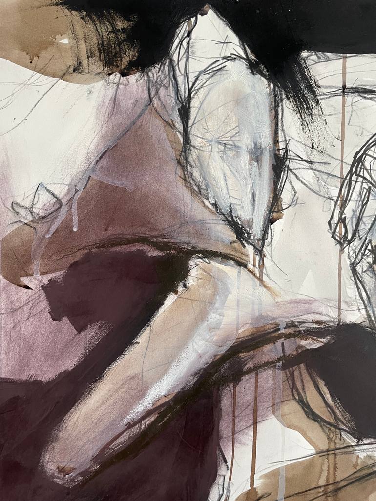 Original Expressionism Love Drawing by Laurent Anastay Ponsolle