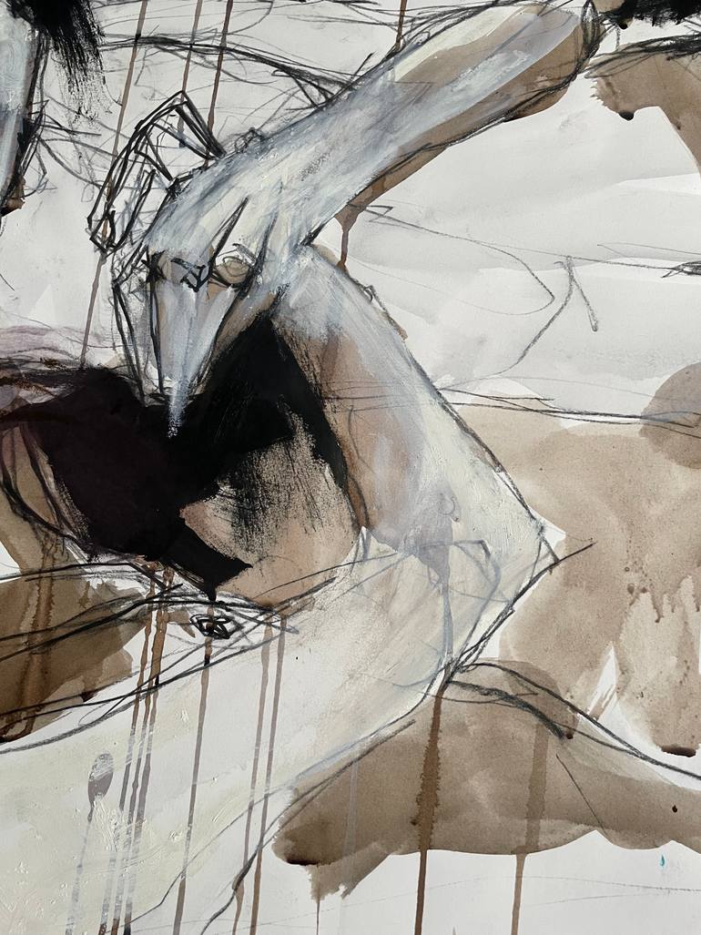 Original Expressionism Love Drawing by Laurent Anastay Ponsolle