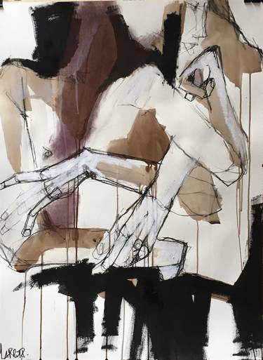 Original Expressionism Love Drawings by Laurent Anastay Ponsolle