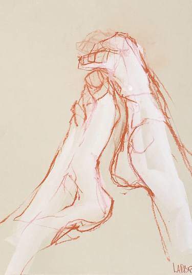 Original Expressionism Body Drawings by Laurent Anastay Ponsolle