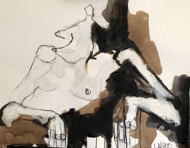 Print of Expressionism Women Drawings by Laurent Anastay Ponsolle