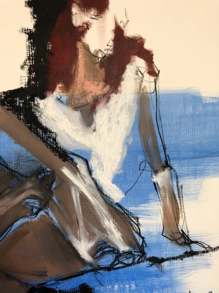 Original Expressionism Erotic Painting by Laurent Anastay Ponsolle