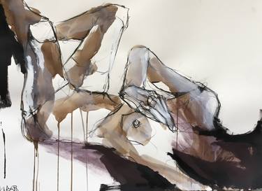Original Modern Nude Drawings by Laurent Anastay Ponsolle