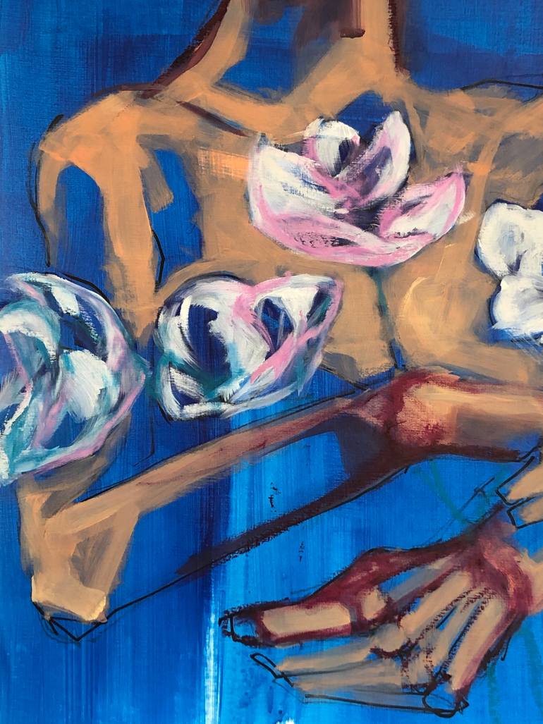 Original Expressionism Nude Painting by Laurent Anastay Ponsolle