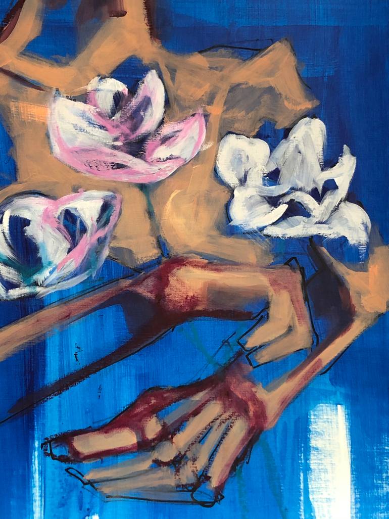 Original Expressionism Nude Painting by Laurent Anastay Ponsolle