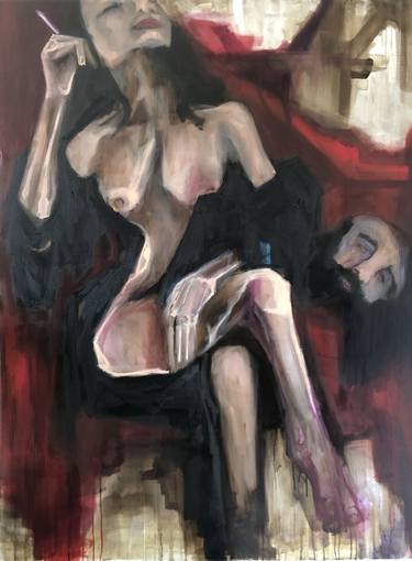 Original Expressionism Women Paintings by Laurent Anastay Ponsolle